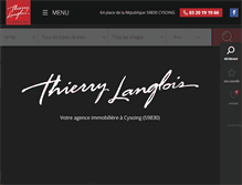 Tablet Screenshot of langlois-immobilier.com